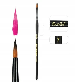 Pędzel Artystyczny Nylonowy Okrągły Nr 7 GR-PA12-07 Fiorello