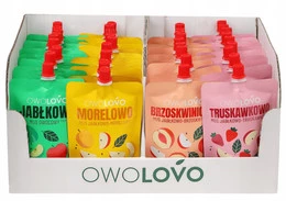 Musy Owocowe Mix Smaków OwoLovo - Zestaw 40x200g