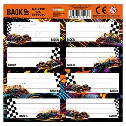 Naklejki na zeszyty Derform Neon Race 