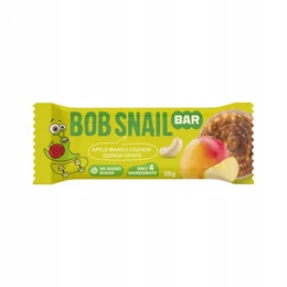 BOB SNAIL Batonik MANGO JABŁKO NERKOWCE QUINOA Bez Dodatku Cukru 35g