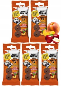 Bunny Ninja Fruit Rolls Jabłko Brzoskwinia 2x15g