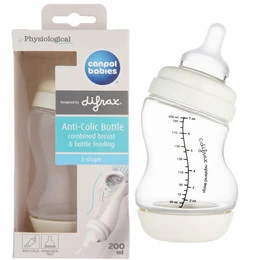 CANPOL Butelka ANTYKOLKOWA Do Karmienia S-SHAPE Szeroka PP 0M+ 200ml 24/201