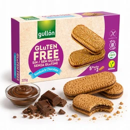 Ciasteczka bezglutenowe Gullon czekoladowe 225 g