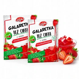 Galaretka Truskawkowa BEZ DODATKU CUKRU Celiko Truskawka Bezglutenowa x2