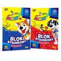 Blok rysunkowy Astrino A4 100g 20 arkuszy biały papier do malowania x2
