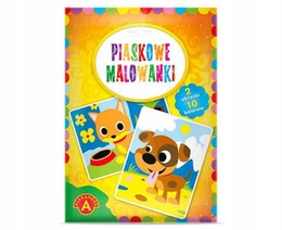 Piaskowe Malowanki Piesek, Kotek Ćwiczy Kreatywność 6+ Alexander 1880