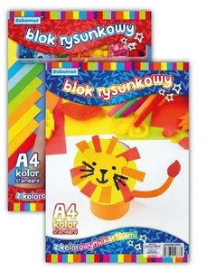 Blok rysunkowy A4 kolorowy Schemat
