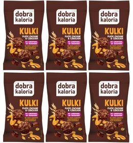 6x Zdrowa Przekąska Kulki Śniadaniowe Owsiane Czekolada Miód Dobra Kaloria