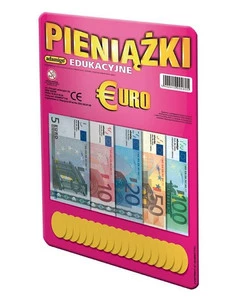 Pieniążki Edukacyjne EURO Pieniądze Sztuczne 3+ Adamigo AD4805