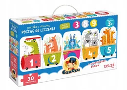 Puzzle Z Dziurką Edukacyjna Układanka Pociąg Do Liczenia 30el. 3+ CzuCzu