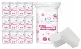 Waciki Płatki Kosmetyczne DLA NIEMOWLĄT Duże BOCIOLAND 12Pak 12x60 szt