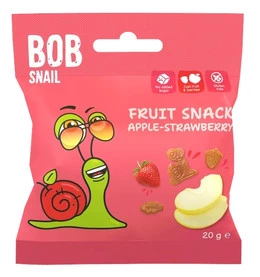 Bob Snail Żelki Owocowe Jabłko i Truskawka 20g
