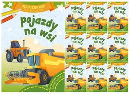 10x Kolorowanka Maluszkowe Malowanie Pojazdy Na Wsi 2+ Skrzat