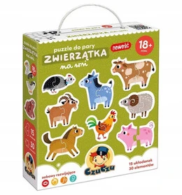Puzzle Do Pary Zwierzątka na Wsi - CzuCzu