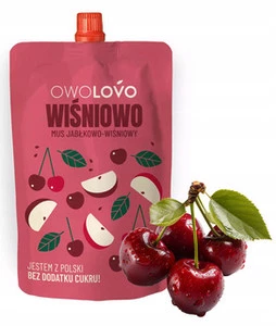 Mus owocowy Wiśniowo-Jabłkowy OwoLomo