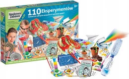 110 Eksperymentów Chemik Fizyk Laboratorium Naukowa Zabawa 8+ Clementoni