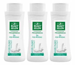 3x BIAŁY JELEŃ Żel Pod Prysznic KOZIE MLEKO 300 ml