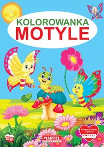 Kolorowanka Motyle Owady Natura Przyroda Trening Rysowania Martel