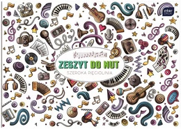 Zeszyt do nut szeroka pięciolinia B5