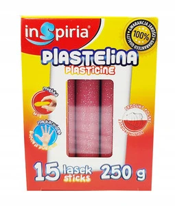 Plastelina BROKATOWA RÓŻOWA 15 Lasek Miękka Szkolna Schemat