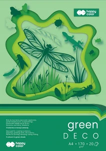 Blok Hobby Deco Green A4 170 g – 20 arkuszy