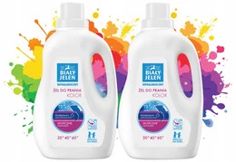 2x Żel Do Prania KOLOR 1,5l BIAŁY JELEŃ Hipoalergiczny Płyn Do Kolorów