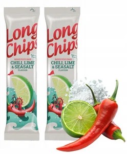 LONG CHIPS Chipsy Ziemniaczane o Smaku CHILLI LIMONKA MORKSA SÓL 75 g x2