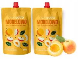 2x OwoLovo Morelowo Mus Jabłkowo-Morelowy Dla Dzieci 200g
