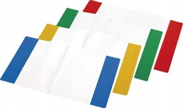 10x OKŁADKA NA ZESZYT A5 Panta Plast Kolorowe Bok