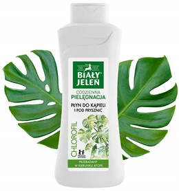 BIAŁY JELEŃ Płyn Do Kąpieli i Pod Prysznic CHLOROFIL 750ml Pantenol
