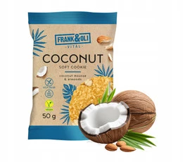FRANK&OLI Ciasteczko Miękkie KOKOS MIGDAŁ Bez Cukru 50g