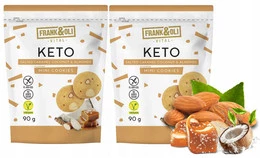 FRANK&OLI Keto Mini Ciasteczka SŁONY KARMEL KOKOS MIGDAŁY Bez Cukru 90g x2