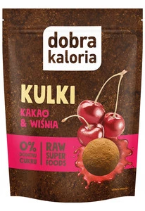 Kulki wiśniowo-kakaowe bez cukru