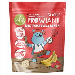 Suchy Prowiant Mix z TRUSKAWKA BANAN Liofilizowane Owoce 20g Helpa
