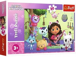 Puzzle 30 Układanka Bajka KOCI DOMEK GABI Kotki Kotek Kot Koty 3+ Trefl