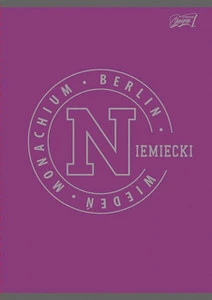 Zeszyt tematyczny JĘZYK NIEMIECKI A5 w kratkę 60 kartek UNIPAP ze ściągą
