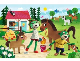 Puzzle 60 Układanka XXL Stadnina Koni TREFLINKI Bajka Super Shape 4+ Trefl