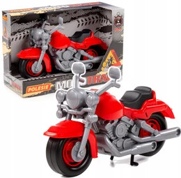MOTOR Wyścigowy Kros CZERWONY Zabawkowy 31x12x21 Dla Dzieci 4+ Polesie