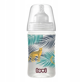 Butelka LOVI Trends 250 ml JUNGLE VIBES Gepard Ze Smoczkiem 3M+