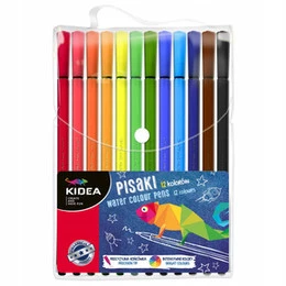 Pisaki 12 kolorów. Precyzyjna końcówka | Kidea