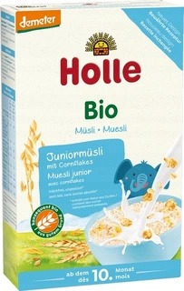 HOLLE BIO Wielozbożowe Musli z Corn Flakes Demeter Bez Cukru 250g