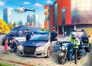 Puzzle 120 el. Posterunek Policji - Układanka Castorland