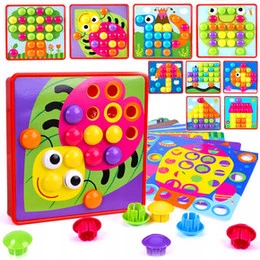 Układanka Guzikowa Trening Rączki Mozaika Manualna Montessori Edu 2+ Askato