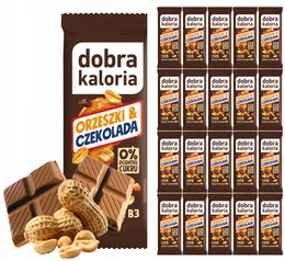 20x Zdrowy Fit Baton CZEKOLADA Orzeszki Bez Cukru Dobra Kaloria