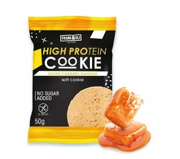 FRANK&OLI Ciastko Proteinowe SŁONY KARMEL Miękkie Bez Cukru 50g