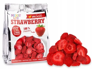 MIXIT Chrupiące Liofilizowane Owoce TRUSKAWKA 13g