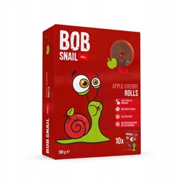 Rollsy owocowe jabłko-wiśnia Bob Snail 100 g wegańskie bezglutenowe