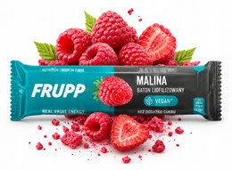 Baton liofilizowany Frupp malinowy 10 g bez cukru bez glutenu