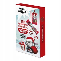 Bunny Ninja Świąteczny mix owocowe słodycze 93g