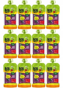 Bob Snail Mus Jabłko Czarna Porzeczka 12x120g